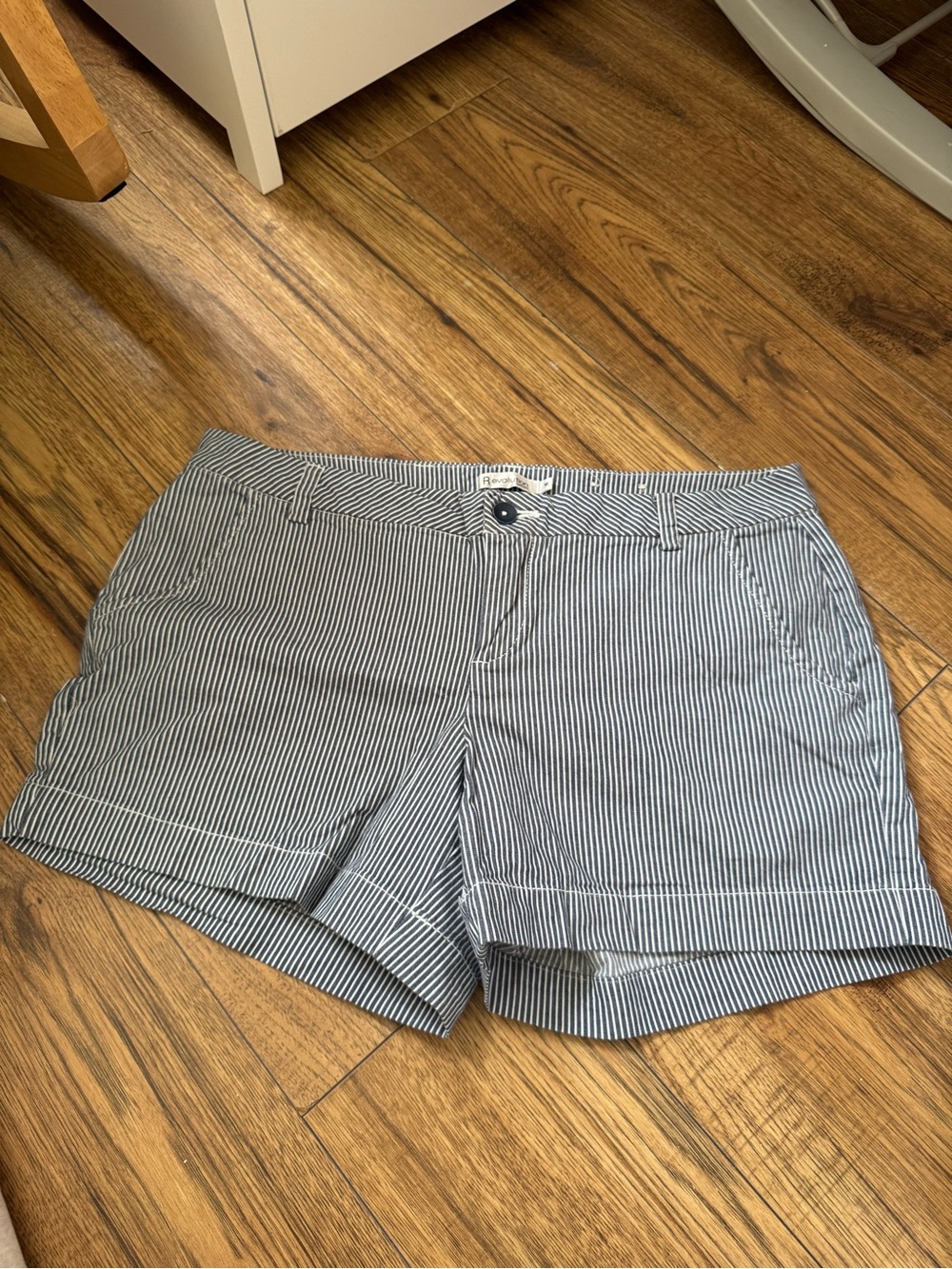 Ricki's Navy & White Pinstriped Women's Shorts